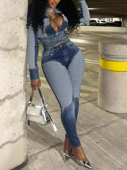 Patchwork Denim Jacket