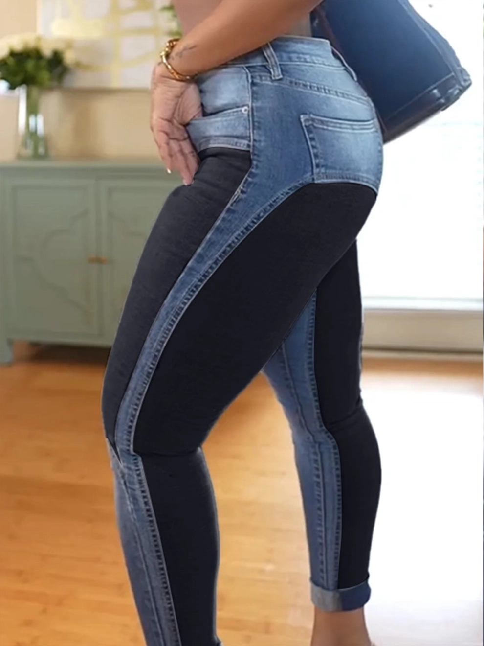 Personalized Patchwork Sexy Skinny Jeans