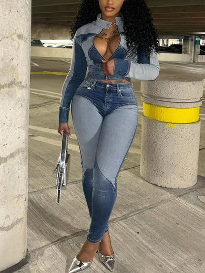 Patchwork Denim Jacket