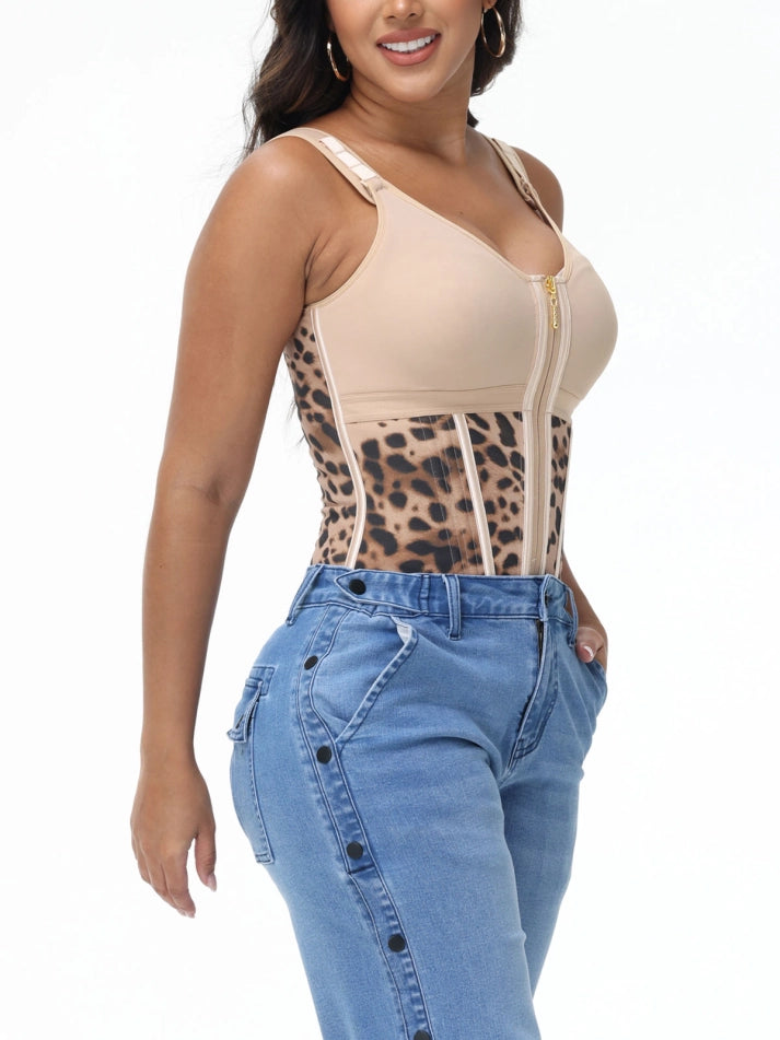 Extreme Latex Corset Waist Vest With Bra