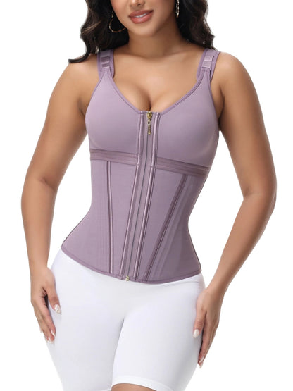 Extreme Latex Corset Waist Vest With Bra