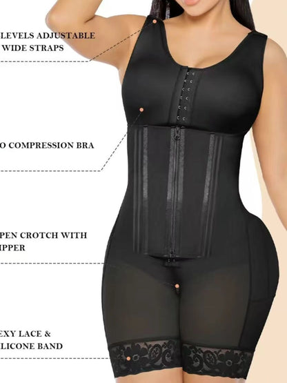 Double Pressure Chest Wrapping Belly Compression Breathable Body Shaper